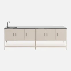 Outdoor kitchen stainless steel 2 modules