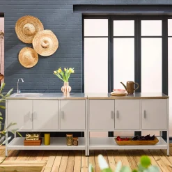Outdoor kitchen stainless steel 2 modules