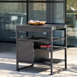 Outdoor kitchen steel 1 door 3 shelves L80cm