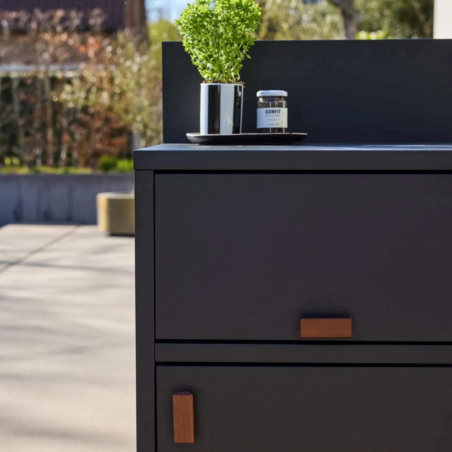 Outdoor kitchen steel 2 doors L60cm