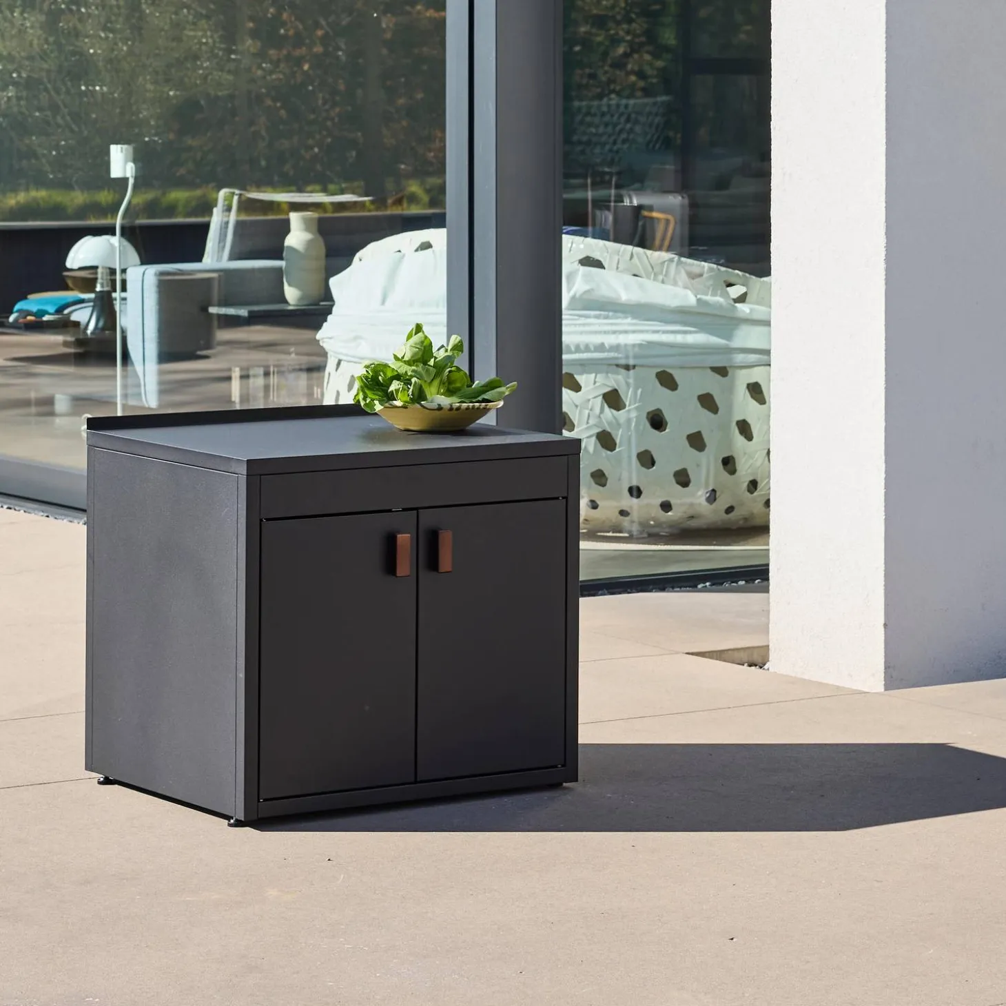 Outdoor kitchen steel 2 doors L75.5cm