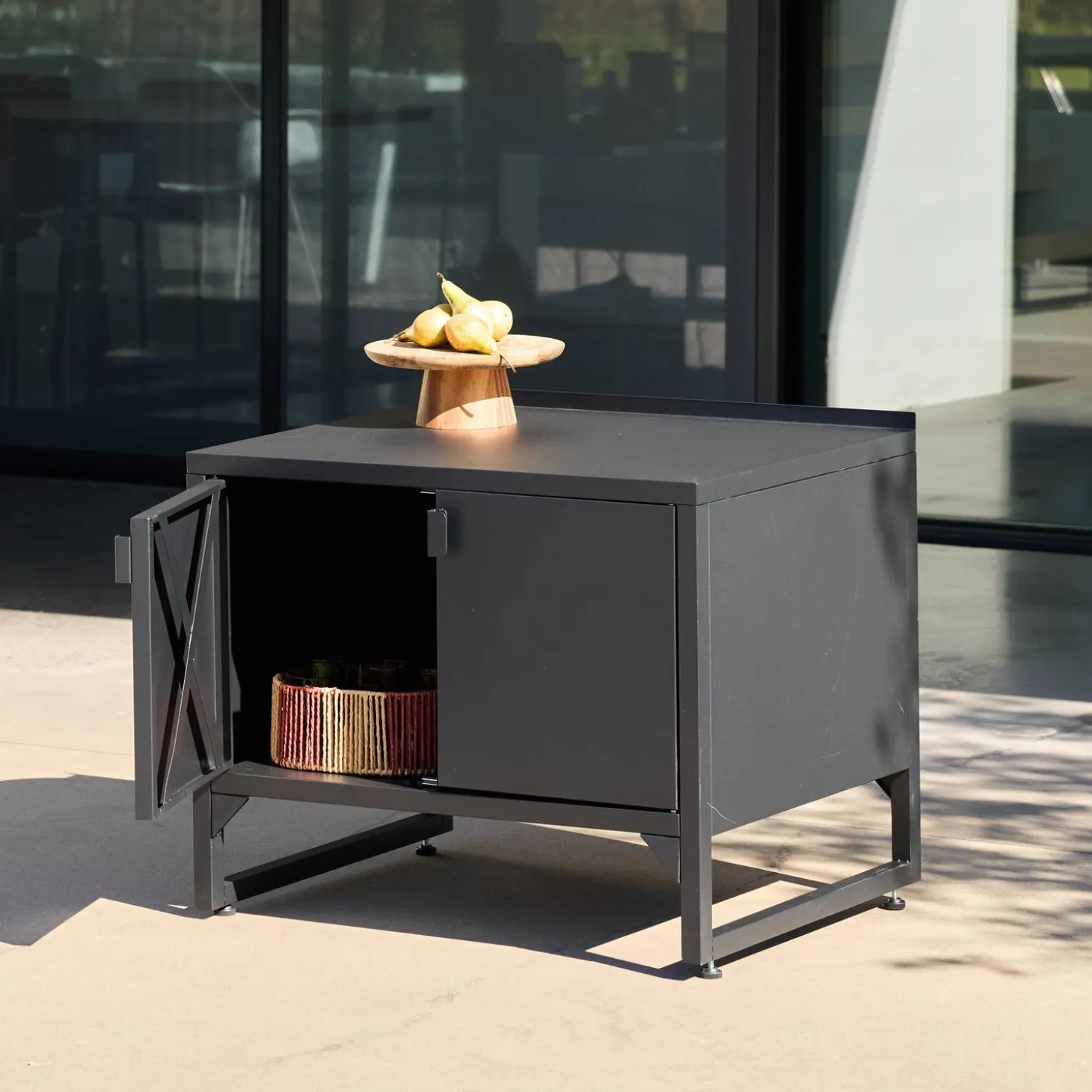 Outdoor kitchen steel 2 doors L80cm