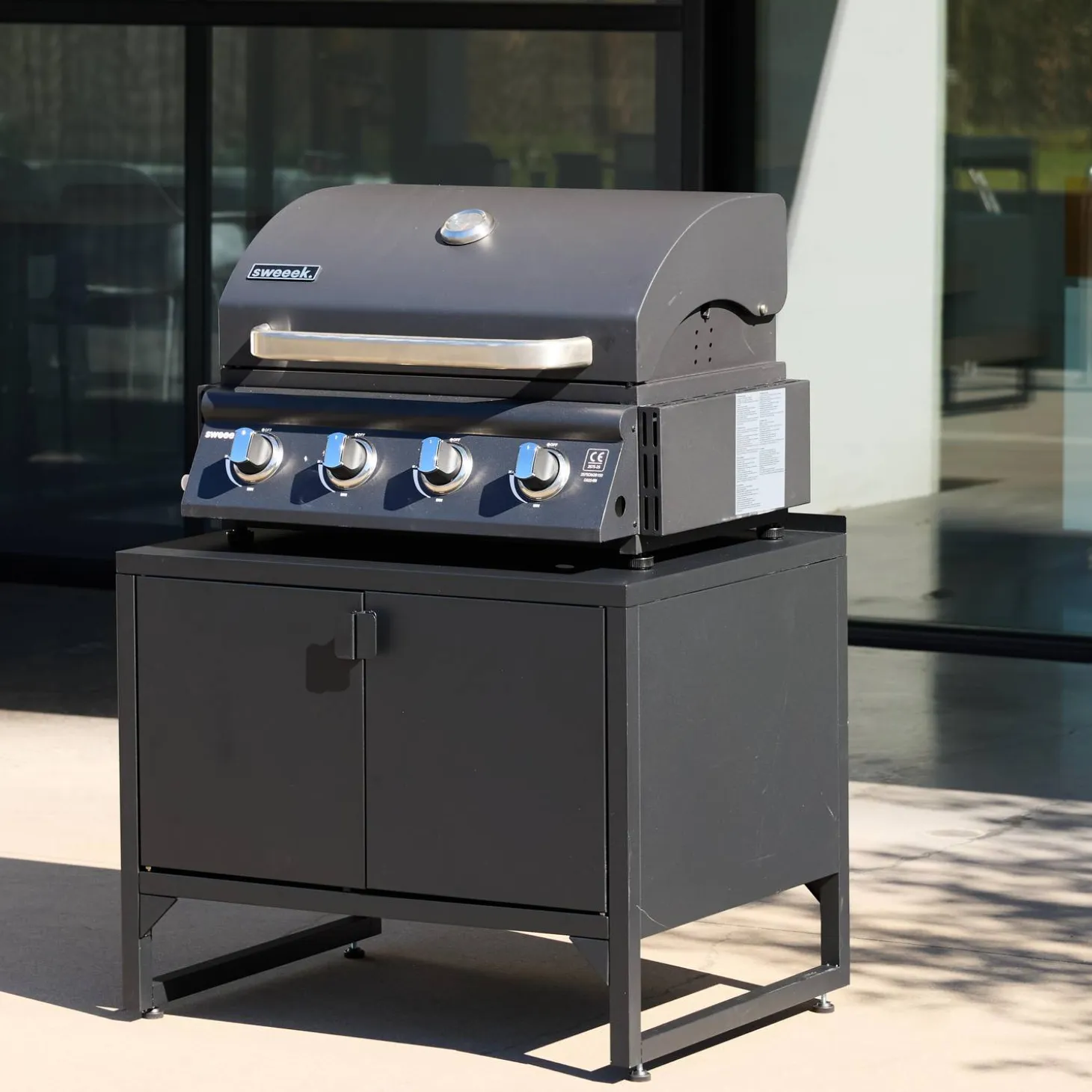 Outdoor kitchen steel 2 doors L80cm