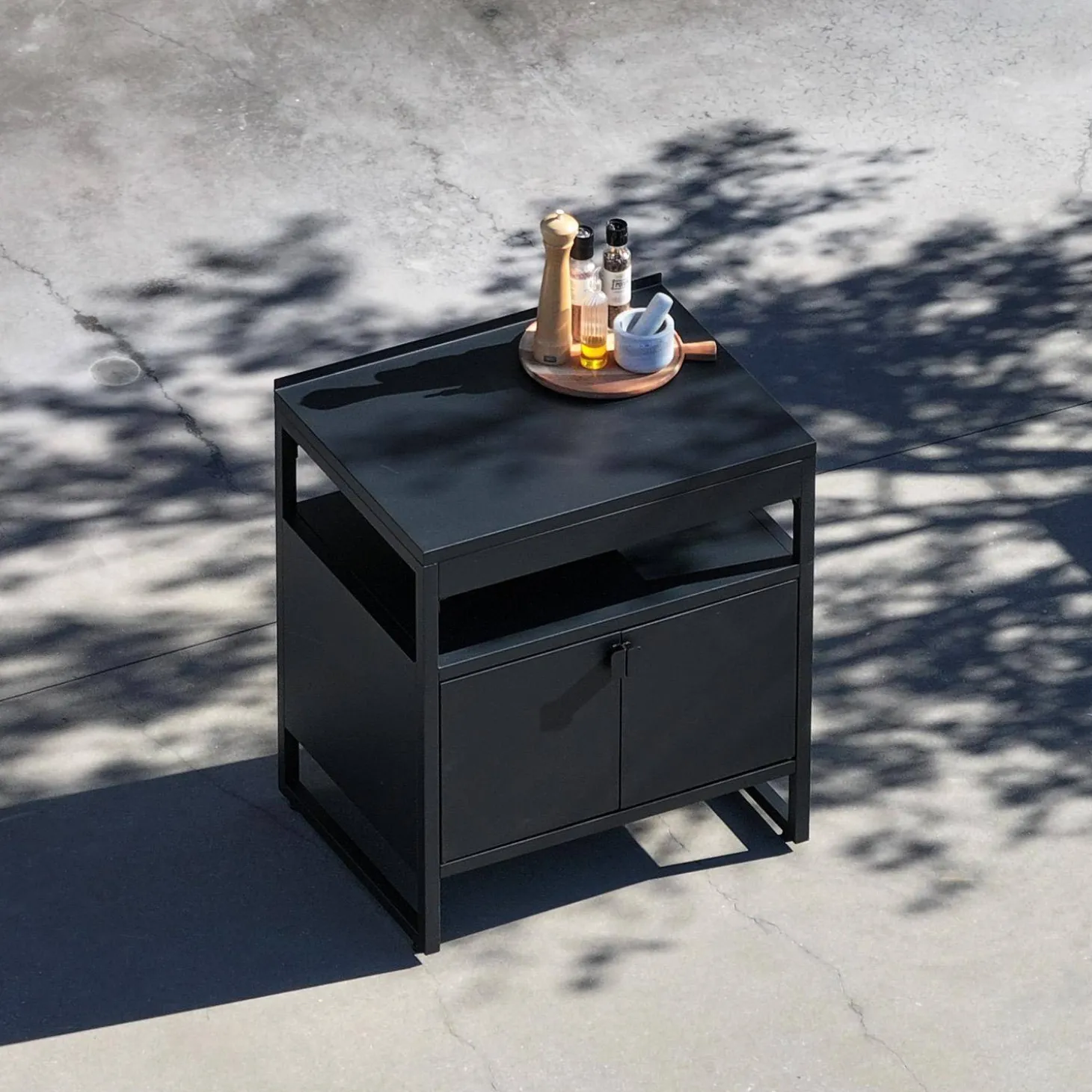 Outdoor kitchen steel 2 doors L80cm
