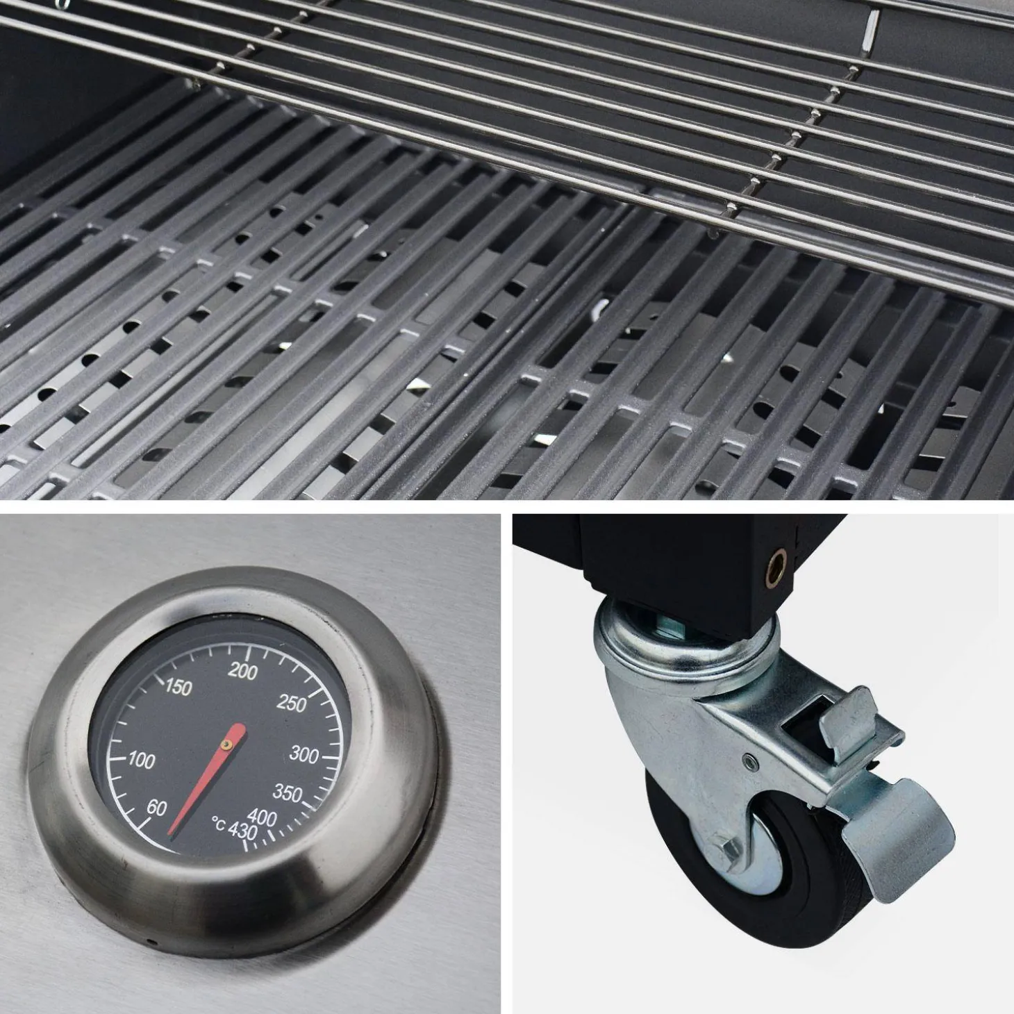 Outdoor kitchen steel with American gas grill 5 burners