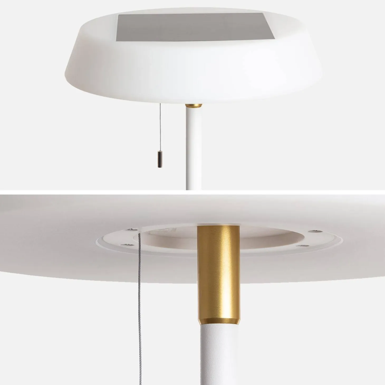 Outdoor solar LED floor lamp H150cm