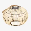 Outdoor solar LED rattan lamp Ø 31.5cm