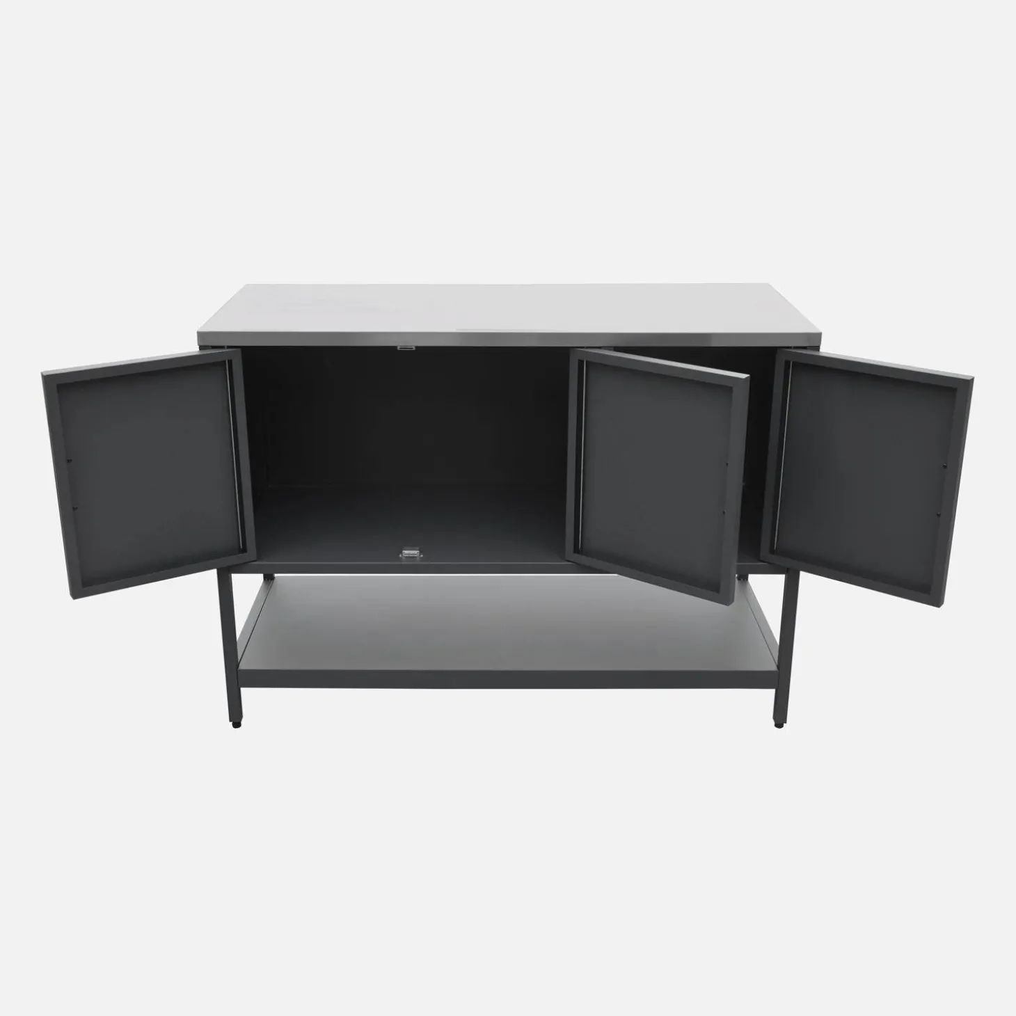 Outdoor steel kitchen 3 doors, 1 shelf L120cm
