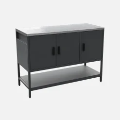 Outdoor steel kitchen 3 doors, 1 shelf L120cm