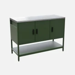Outdoor steel kitchen 3 doors, 1 shelf L120cm