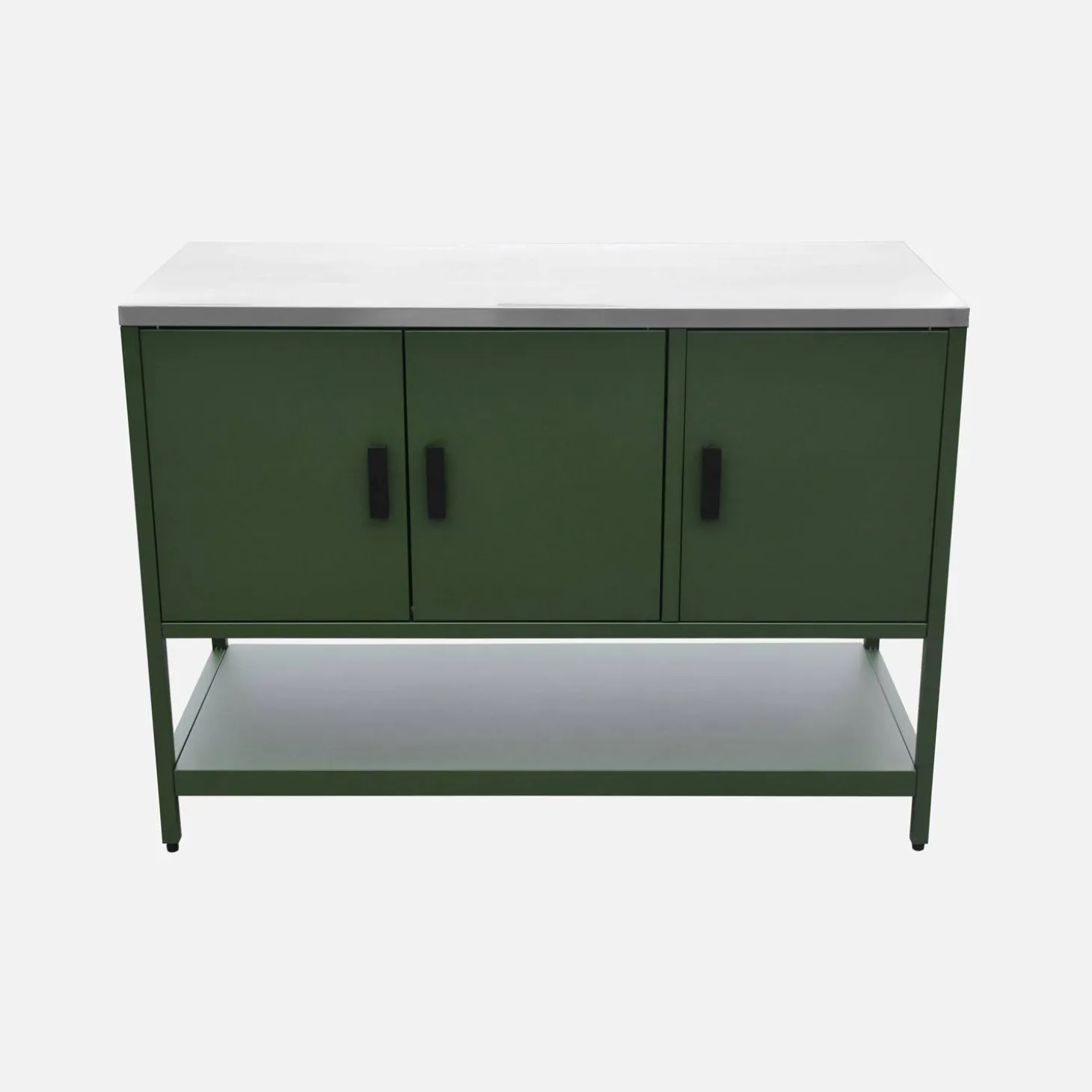 Outdoor steel kitchen 3 doors, 1 shelf L120cm