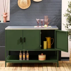 Outdoor steel kitchen 3 doors, 1 shelf L120cm