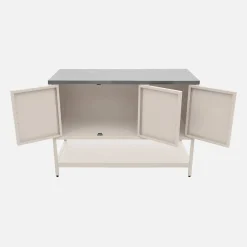 Outdoor steel kitchen 3 doors, 1 shelf L120cm