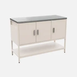 Outdoor steel kitchen 3 doors, 1 shelf L120cm