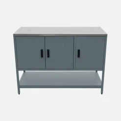 Outdoor steel kitchen 3 doors, 1 shelf L120cm