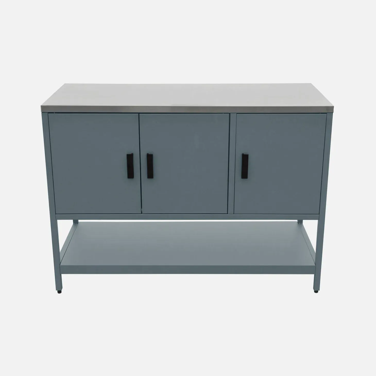 Outdoor steel kitchen 3 doors, 1 shelf L120cm