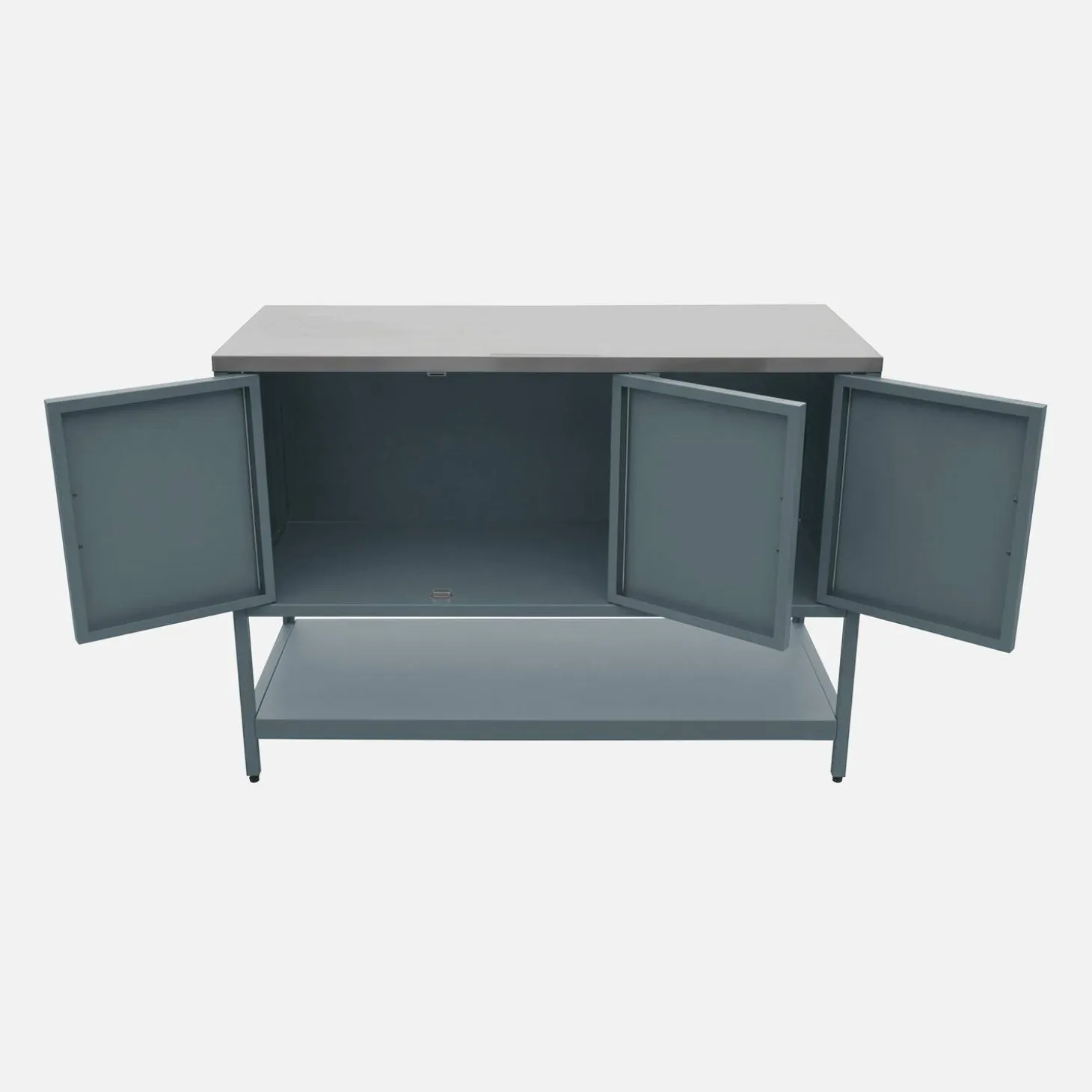 Outdoor steel kitchen 3 doors, 1 shelf L120cm