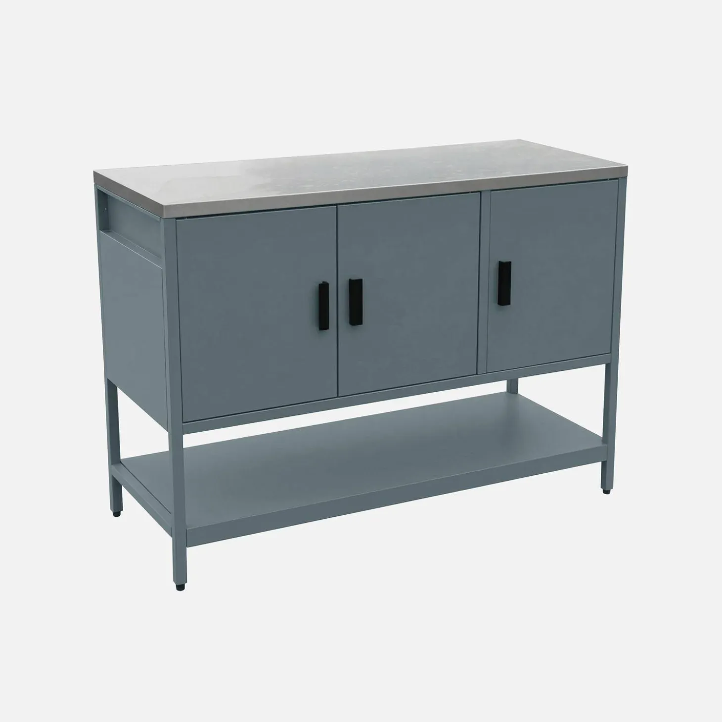 Outdoor steel kitchen 3 doors, 1 shelf L120cm