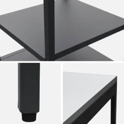 Outdoor steel kitchen with 2 shelves L49cm
