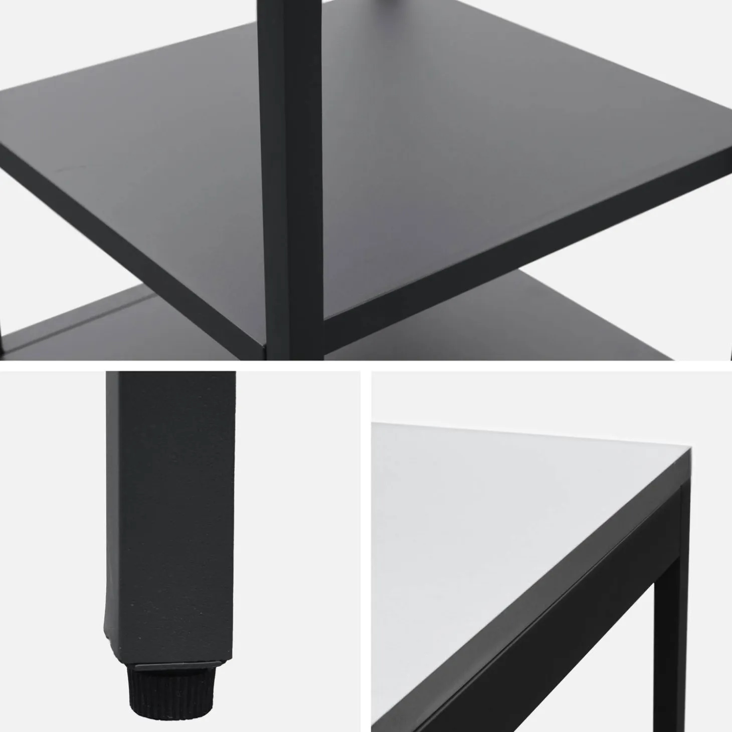 Outdoor steel kitchen with 2 shelves L49cm