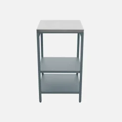 Outdoor steel kitchen with 2 shelves L49cm