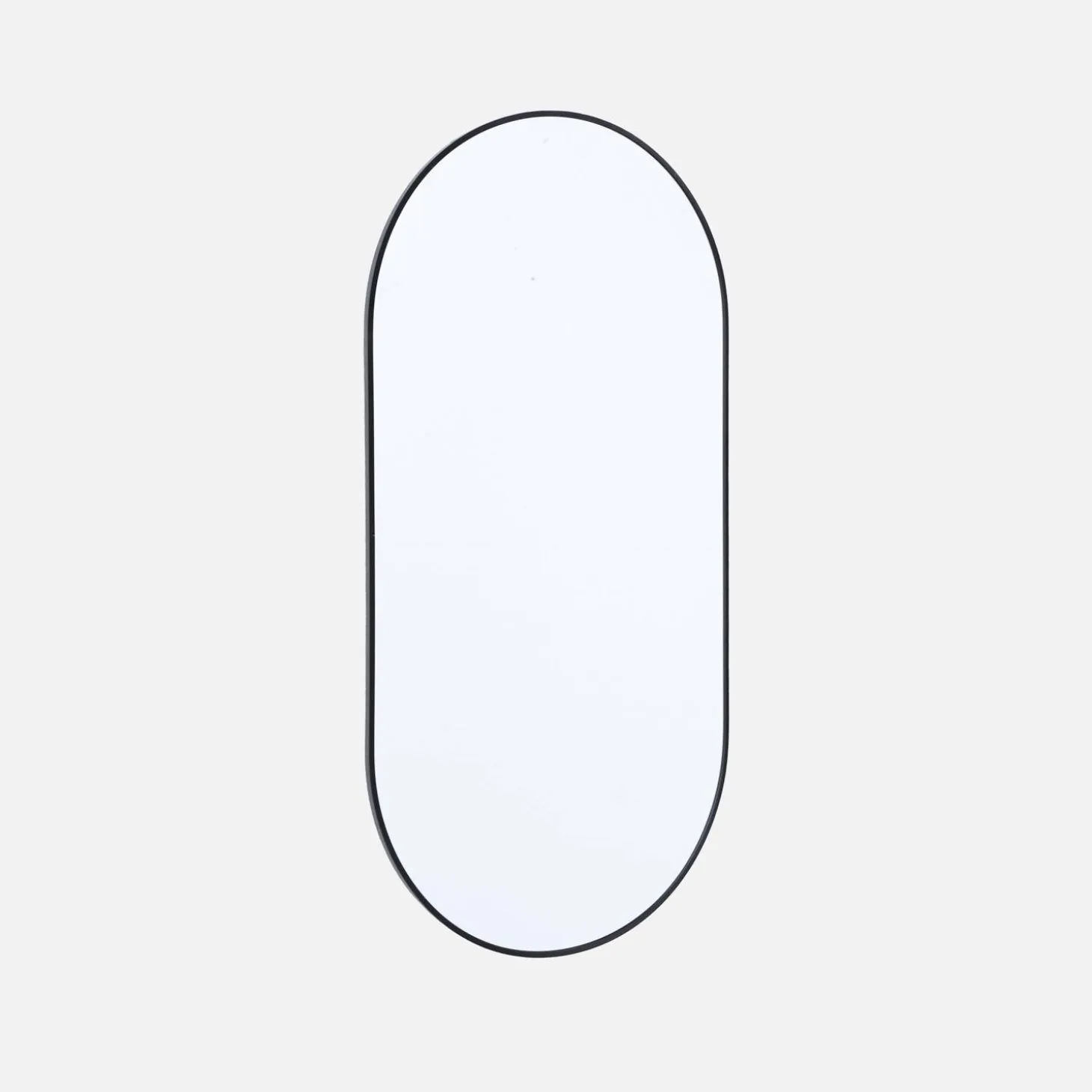 Oval aluminium mirror 120cm