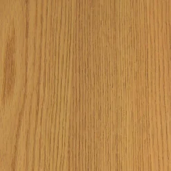 Oval console rubberwood and oak-effect veneer
