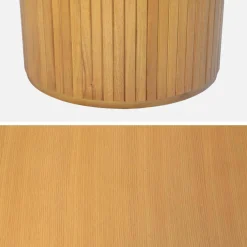 Oval dining table 200cm in rubberwood and oak veneer, seats 6-8