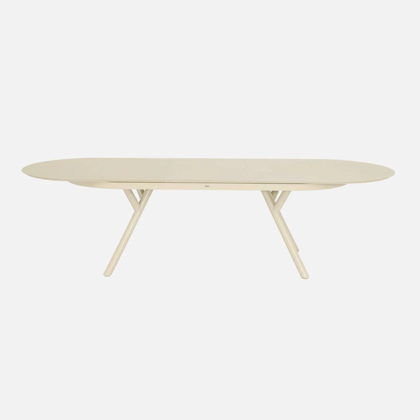 Oval extendable aluminum garden table 220/280 cm seats 10