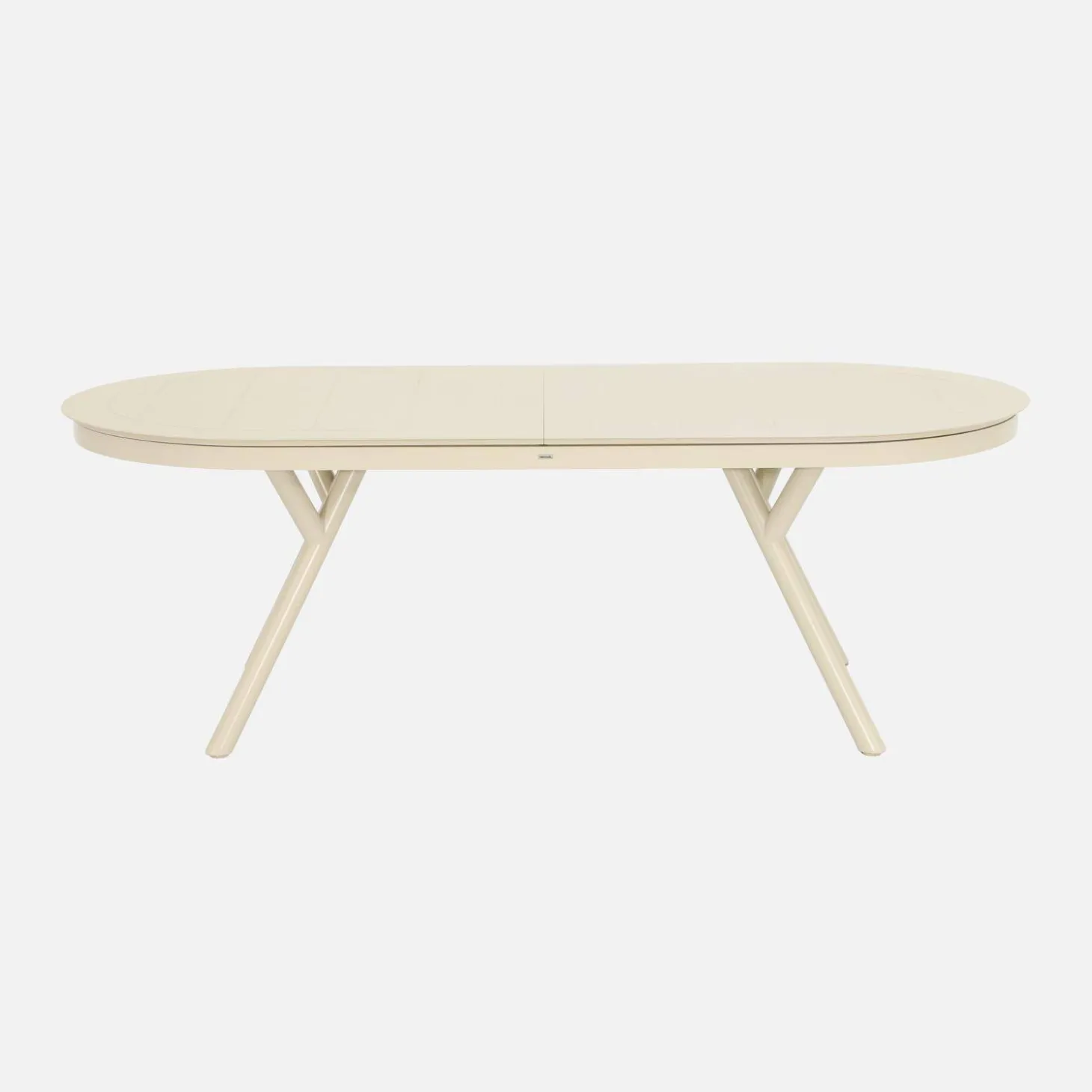 Oval extendable aluminum garden table 220/280 cm seats 10