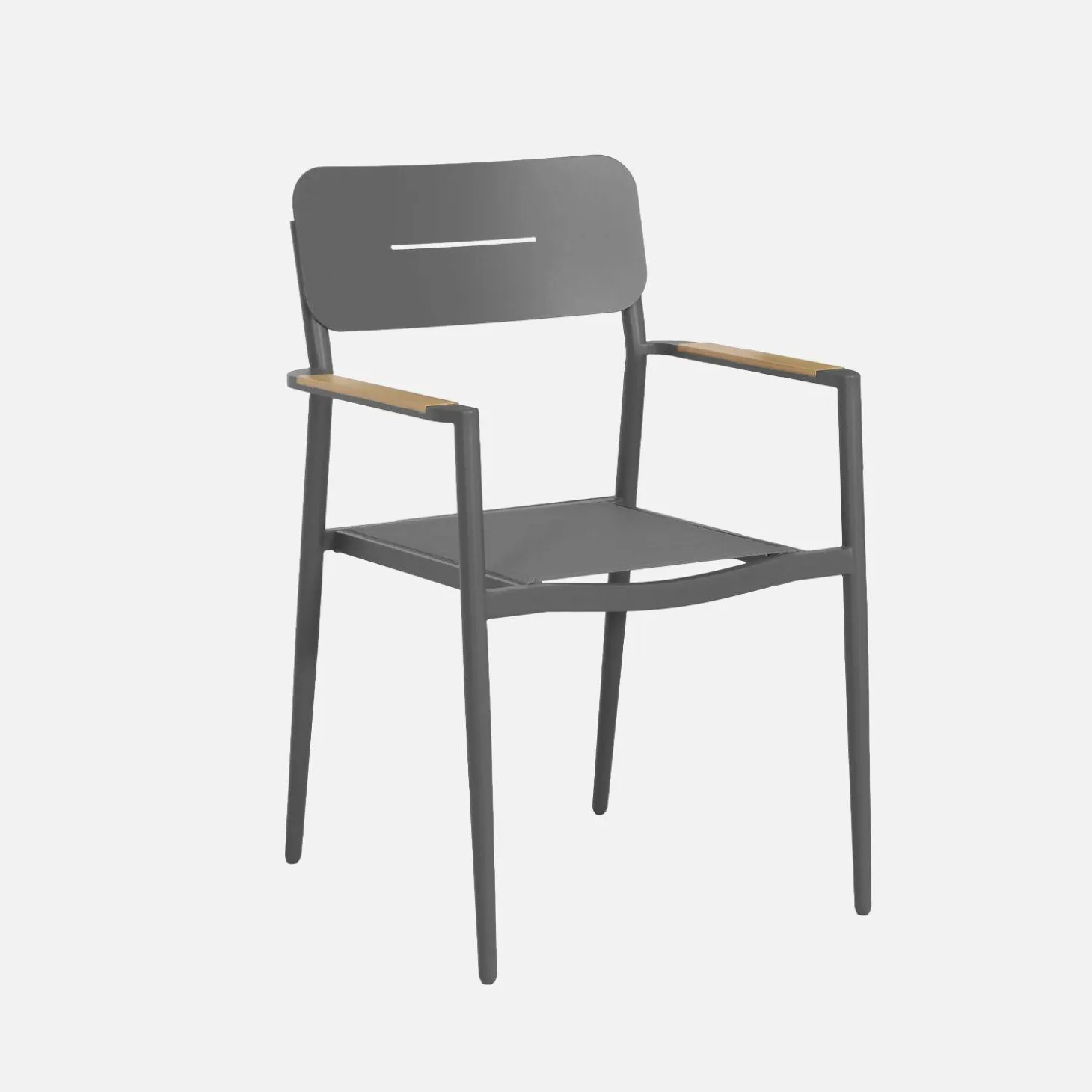 Oval extendable garden table aluminium + 10 armchairs