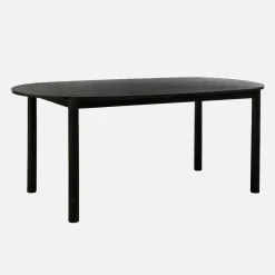 Oval rubberwood dining table 180cm seats 6