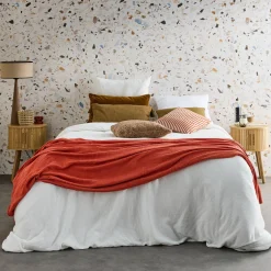 Pair of bedside tables with sliding doors