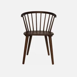Pair of chairs in walnut wood and plywood