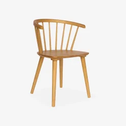 Pair of chairs in walnut wood and plywood