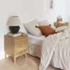 Pair of 2-drawer bedside tables
