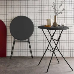 Pair of foldable high tables