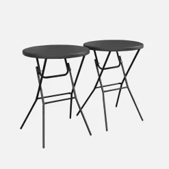Pair of foldable high tables