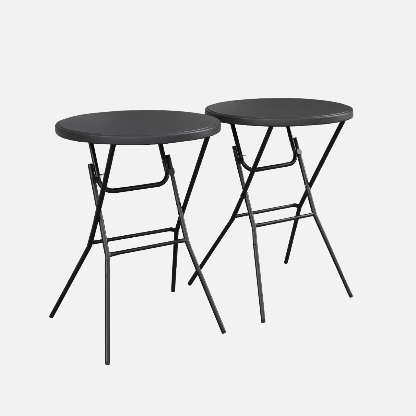 Pair of foldable high tables