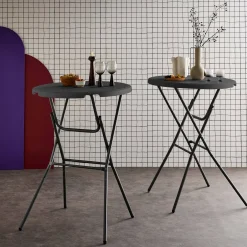 Pair of foldable high tables