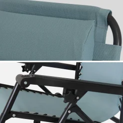 Pair of foldable zero gravity reclining chairs