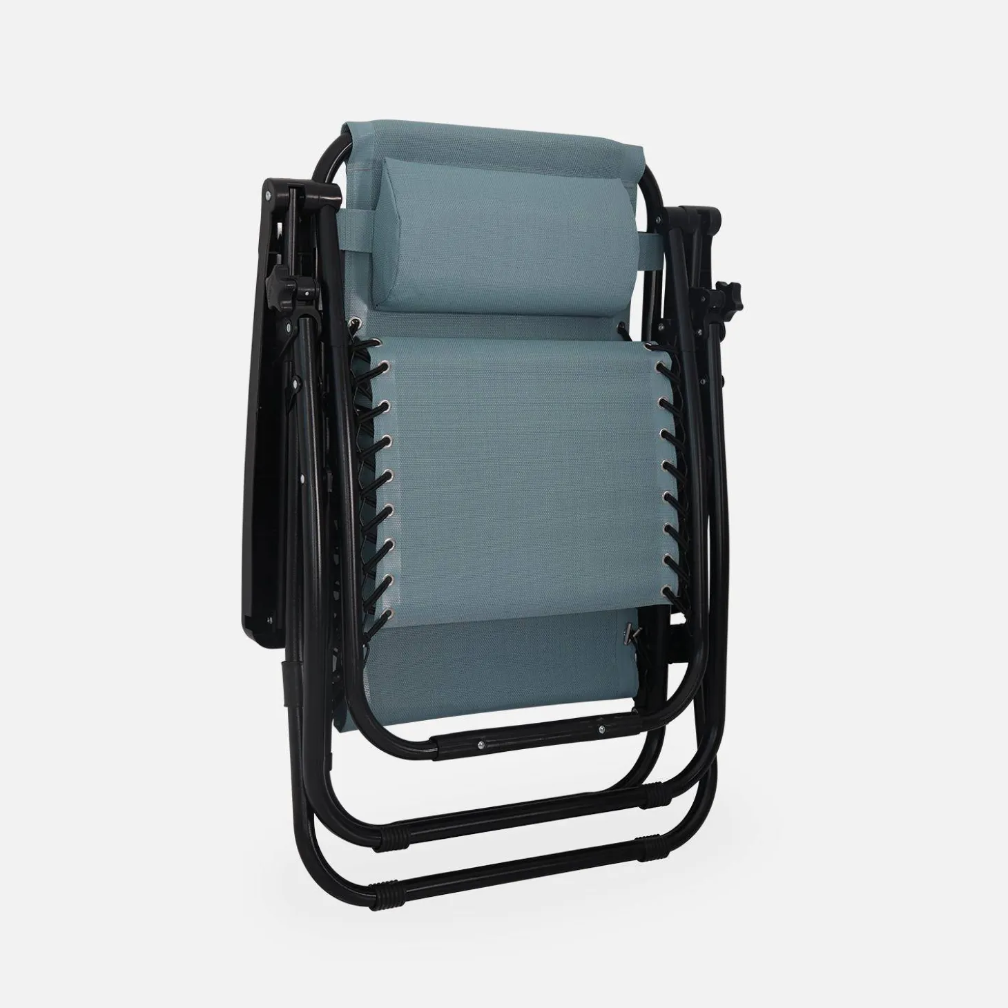Pair of foldable zero gravity reclining chairs