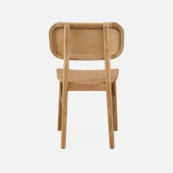 Pair of hevea wood chairs