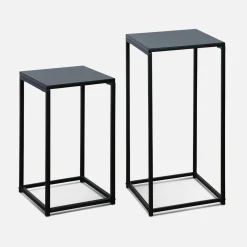 Pair of industrial side tables