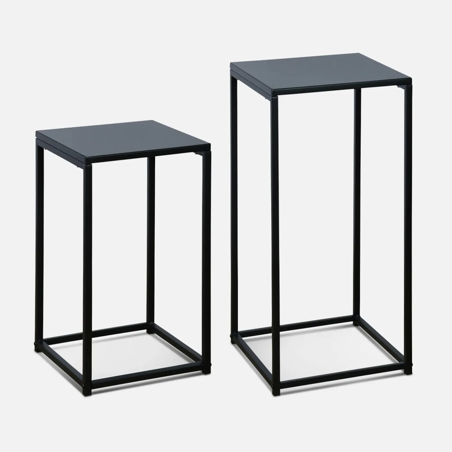 Pair of industrial side tables