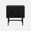 Pair of industrial style bedside tables with drawer
