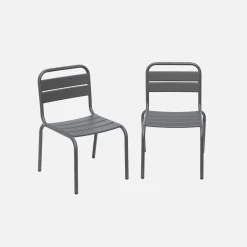 Pair of metal chairs for children