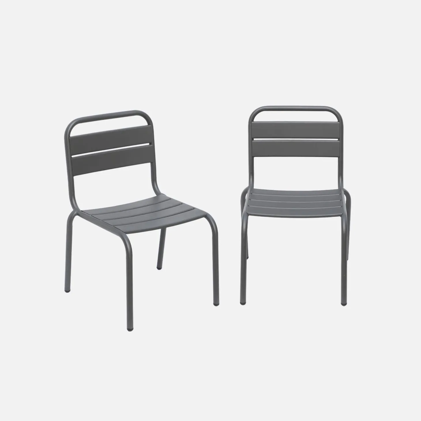 Pair of metal chairs for children