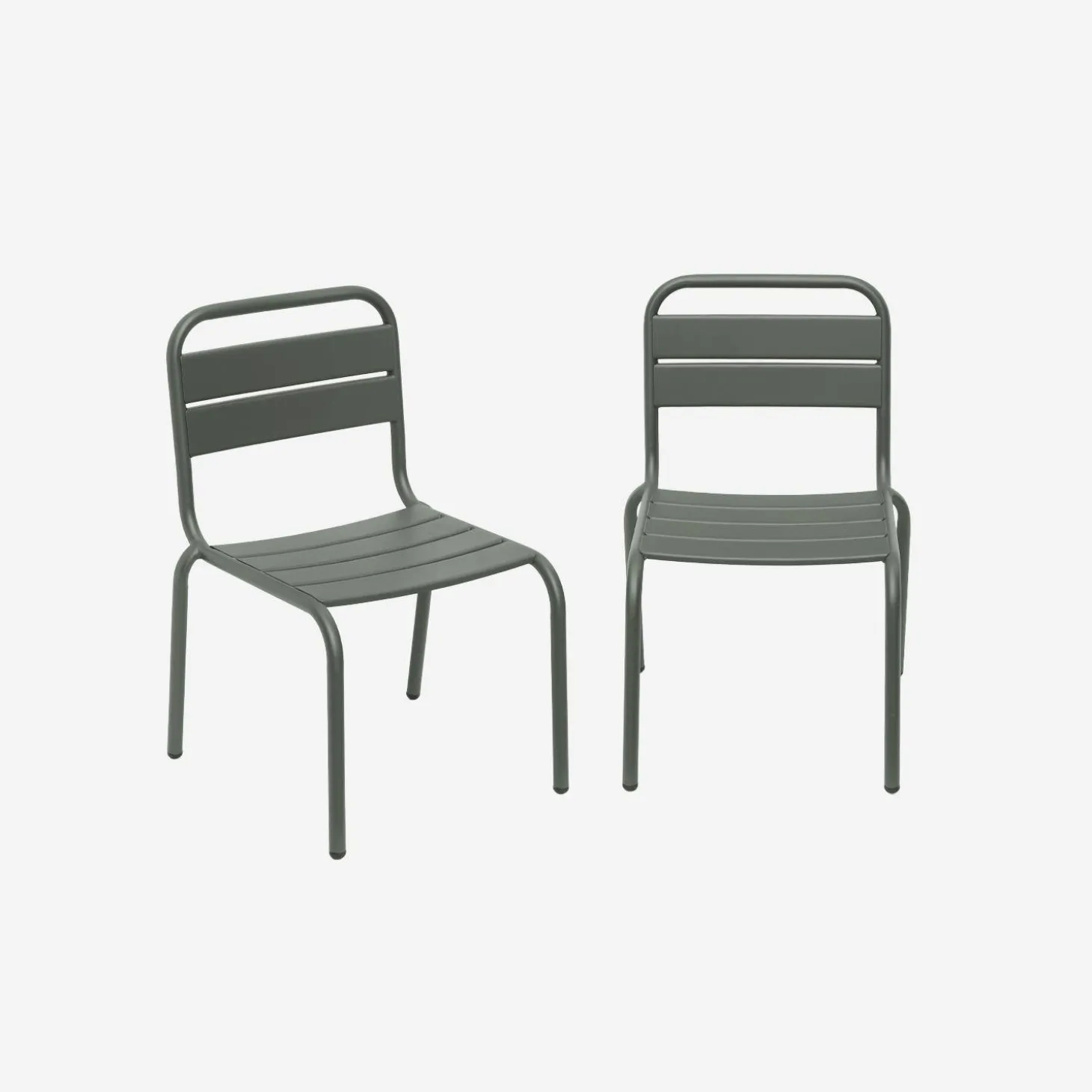 Pair of metal chairs for children