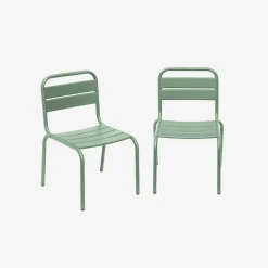 Pair of metal chairs for children